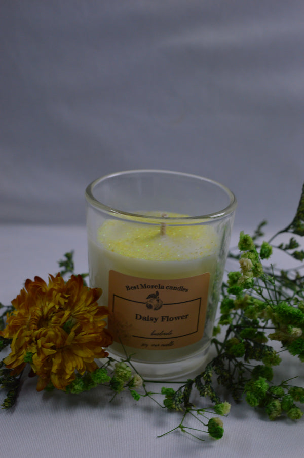 Daisy Flower Candle
